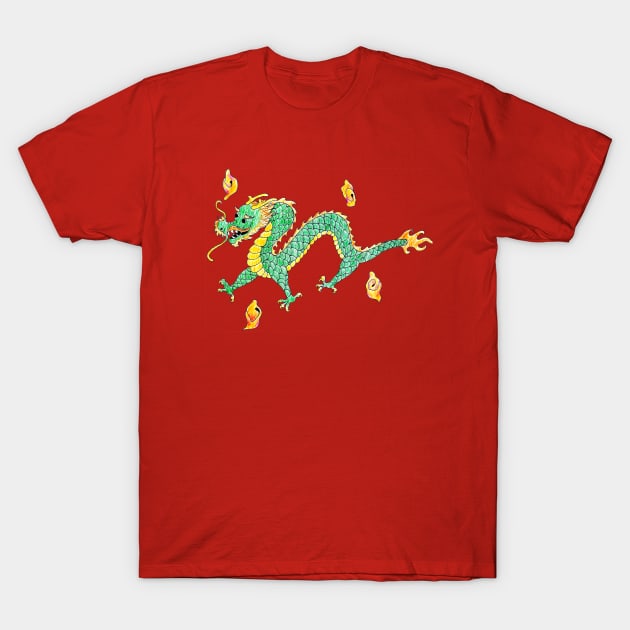 Traditional Dragon T-Shirt by Art of V. Cook